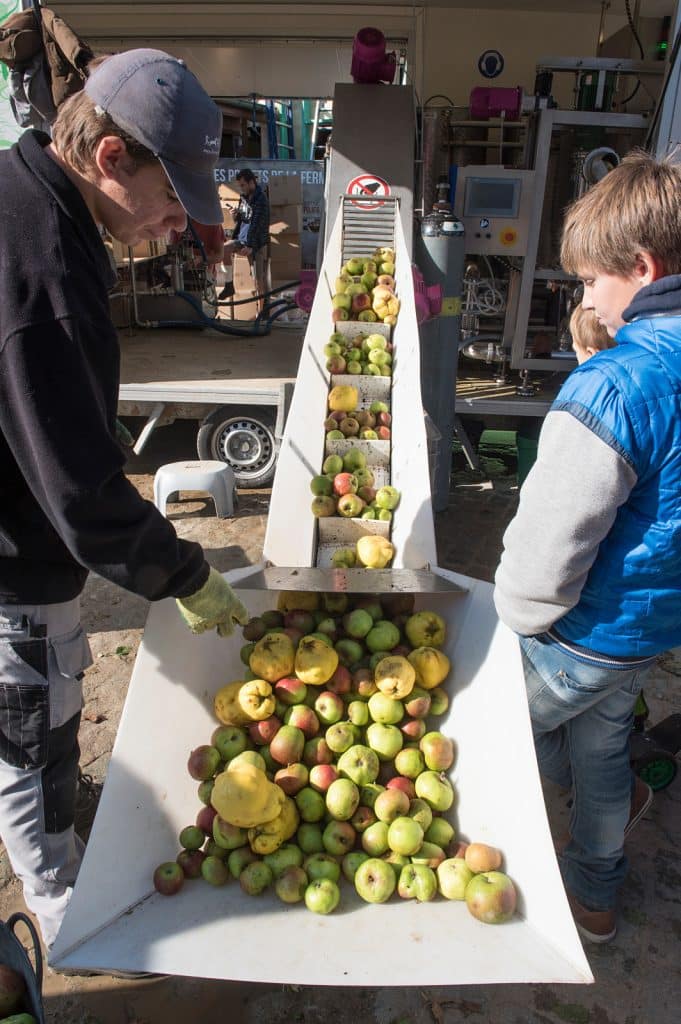 production jus de pomme